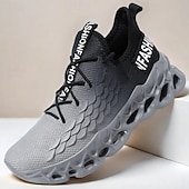 abordables Baskets-baskets de course vertes pour hommes avec tige en mesh et design léger – chaussures de sport respirantes et confortables pour le sport, les entraînements et les vêtements décontractés