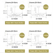 economico Luci a sospensione-moderna lampada a sospensione a led fai da te design luce regolabile 3000k-6500k con retrocomando sospensione nera lampada a sospensione regolabile adatta per sale da pranzo soggiorni camere da letto