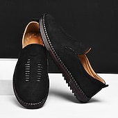 Χαμηλού Κόστους Slip-On Καθημερινά Παπούτσια-ανδρικά μπεζ σουέτ slip-on loafers – χειροποίητα casual παπούτσια μοκασίν για καθημερινή χρήση
