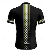 男性用 サイクリングジャージー 幾何学模様 文字&番号 半袖 バイク Tシャツ ジャージー 3つのリアポケット付き マウンテンサイクリング 速乾性 人間工学デザイン ウィッキング 高通気性 スポーツ フォレストグリーン ブラック イエロー 衣類 お買い得  メンズジャージ-男性用 サイクリングジャージー 幾何学模様 文字&番号 半袖 バイク Tシャツ ジャージー 3つのリアポケット付き マウンテンサイクリング 速乾性 人間工学デザイン ウィッキング 高通気性 スポーツ フォレストグリーン ブラック イエロー 衣類