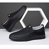 levne Pánské nazouváky a mokasíny-pánské hnědé ležérní slip-on boty se strukturovanou tkaninou, pohodlné a stylové pro každodenní nošení a kancelářské použití