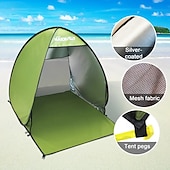 preiswerte Aktivität im Freien-Pop-up-Strandzelt – UV- und wasserbeständig, geeignet für Camping, bietet Platz für 2 Personen