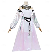 olcso Anime kosztümök-Genshin hatás Igen Miko Anime Szerepjáték Jelmezek Felszerelések Szerepjáték Parókák Cosplay öltönyök Szerepjáték Parókák Farsang Álarcos mulatság Teljesítmény Parti Kabát Ruha Még több kiegészítő