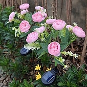 Lot de 2 lampes solaires en forme de fleur pour extérieur, éclairage de paysage, de terrasse, de jardin, étanche, pour jardin, terrasse, pelouse, clôture, décoration de vacances abordables Éclairage paysager-Lot de 2 lampes solaires en forme de fleur pour extérieur, éclairage de paysage, de terrasse, de jardin, étanche, pour jardin, terrasse, pelouse, clôture, décoration de vacances