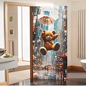 billiga Dörröverdrag-Rolig djur dansande dörrdekorationer dörröverdrag dörrgobeläng dörrgardin dekoration bakgrund inomhus/utomhus dörrbanner för främre dörr bondgård