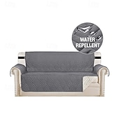 cheap Sofa Cover-Waterproof Couch Cover for Cushion Couch Sofa Cover for Dogs Water Resistant Furniture Protector Cover with Foam Sticks Elastic Straps for Pet Cat