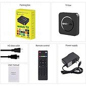 Недорогие Приставки TV Box-Андроид 12 ТВ-бокс Q3 Цифровой дисплей Cortex-A53 8GB 1 Гб