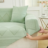 baratos Cobertura de Sofa-capa de sofá de tecido jacquard elástico capa de sofá elástica secional em forma de l capa de sofá de canto para sala de estar 1/2/3/4 assentos