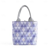 cheap Outdoor Recreation-Imitation Hemp Insulated Lunch Bag – Portable Handheld Food Carrier for Students, Fresh-Keeping Picnic Tote