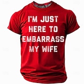 cheap Men&#039;s Funny T shirts-Men&#039;s Funny Slang T Shirt Short Sleeve T shirt 3D Print Crew Neck Shirt Fashion Daily Street Daily Black Red Blue Summer Spring Clothing Apparel S M L XL XXL XXXL 4XL