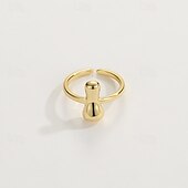 economico I regali-anello con lettera personalizzata, regalo per la mamma, anello con alfabeto regolabile placcato oro 18k, finitura liscia, anello iniziale a fascia aperta, gioielli eleganti per le donne