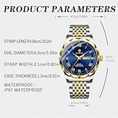 halpa Kvartsikellot-BINBOND Ylellinen miesten kello Kvartsikello Vedenkestävä Fosforeskoiva päivämäärä kronografi Nahkainen miesten rannekello Sotilasilta urheilumiehet kellot B6367