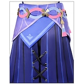 billige Anime-kostymer-Genshin Impact Cosplay Citlali Anime Cosplay kostyme Drakter Cosplay-drakter Karneval Maskerade Ytelse Fest Frakk Skjørte Hansker Til Dame Voksne