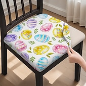 billiga Matstolsöverdrag-matstol stolsöverdrag pall stolsöverdrag geometriskt tryckt polyester överdrag