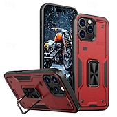 levne Pouzdra pro iPhone-telefon Carcasă Pro iPhone 16 Pro Max Plus iPhone 15 Pro Max Plus iPhone 14 13 12 Pro Max Plus Zadní kryt Držák na prsteny Magnetické Nárazuvzdorné Retro TPU PC
