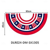 abordables Drapeaux et banderoles de jardin-Drapeau festif américain du 4 juillet 3 x 1,5 ft drapeau en fanion non plissé Drapeau en polyester pour décorations de vacances en extérieur Accroche patriotique pour le jour du souvenir