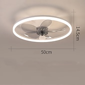 preiswerte Dimmbare Deckenleuchten-50 cm Abblendbar Deckenventilator Metall Acryl LED Modern 220-240V