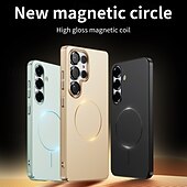 رخيصةأون جراب سامسونج-هاتف غطاء من أجل ق 25 S24 S23 Ultra Plus غطاء خلفي مغناطيس دعم الشحن اللاسلكي ضد الصدمات مكتب  /  الأعمال الكمبيوتر الشخصي
