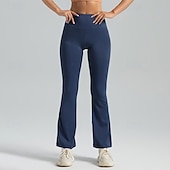 economico Leggings e collant da yoga-Per donna Pantaloni da yoga Leggings da yoga Controllo addominale Sollevamento glutei Vita Alta Yoga Allenamento in Palestra Pilates Collant Nero Blu Reale Grigio scuro Spandex Autunno Gli sport