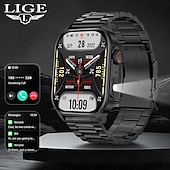 Χαμηλού Κόστους Smartwatch-LIGE BWKM02 Εξυπνο ρολόι 1.96 inch Έξυπνο ρολόι Bluetooth Υπενθύμιση Κλήσης Παρακολούθηση Δραστηριότητας Ξυπνητήρι Συμβατό με Android iOS Γυναικεία Άντρες Κλήσεις Hands-Free