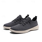 baratos Ténis para Homem-tênis de malha leve e respirável masculino - calçados casuais para caminhada com cadarço para uso diário e viagens