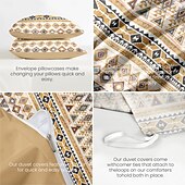 abordables 100% Coton-Housse de couette mandala ethnique taille double ensemble de literie en coton ensembles de lit housse de couette douce légère avec 2 taies d&#039;oreiller pour l&#039;été le printemps