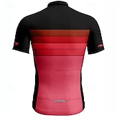 tanie Męskie koszulki-Męskie Koszulka rowerowa Gradient Krótki rękaw Rower Tee Tshirt Dżersej z 3 tylnymi kieszeniami Kolarstwo górskie Szybkie wysychanie Anatomiczny kształt Odprowadzające wilgoć Oddychający Sport Żółty