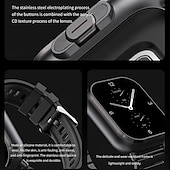 tanie Smartwatche-696 D8 Inteligentny zegarek 2.01 in Inteligentny zegarek Bluetooth EKG + PPG Krokomierz Powiadamianie o połączeniu telefonicznym Kompatybilny z Android iOS Damskie Męskie Odbieranie bez użycia rąk