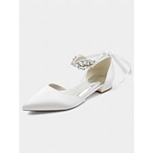 baratos Formal-salto alto fino com renda de strass branco – elegantes sapatos de salto alto para casamento nupcial para mulheres