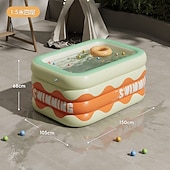 billiga Pooler, Bubbelbad &amp; Förnödenheter-uppblåsbara pooler i full storlek, bärbar uppblåsbar pool, uppblåsbar pool, hopfällbara uppblåsbara pooler, perfekta vattenaktiviteter för inomhus och utomhus sommarsäsong