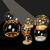 Недорогие Декоративные огни-Круглый Без шнура Переключение режимов Простой Аккумуляторы AAA 1шт