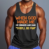 preiswerte Glaubens-T-Shirts-Herren Bibel Lustiges Slang Ärmelloses Top Kurzarm T-Shirt 3D-Druck Rundhals-Shirt Sport Mode Alltag Fitness Wandern Blau Rot Grün Sommer Frühling Kleidung Apparel