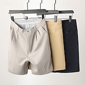 ieftine pantaloni scurți de lucru-Bărbați Pantaloni scurti de rochie Pantaloni scurți de lucru Pantaloni Scurți de Golf Buzunar Simplu Confort Respirabil Lungimea genunchiului În aer liber Afaceri Sport Casual Negru Bleumarin