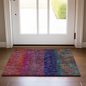 billiga Dörrmattor-Blommig Etnisk Doormat Kök Mat Golv Mat Halkfri Area Mat Oljetålig Mat Inomhus Utomhus Mat Sovrum Dekor Badrum Mat Entré Mat Vår Sommar
