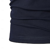 economico T-shirt e Canottiere Elite da Uomo-Per uomo Maglietta Manica Corta Colletto ripiegato Scollo a V Estate Primavera Maglieria Vacanza Vintage con finiture bianche Scuola Allenamento All&#039;aperto Bianco Blu marino Grigio chiaro Maglietta