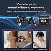 baratos Auscultadores TWS True Wireless-Fones de Ouvido Bluetooth Sem Fio TWS Tour Pro 2 V8 ANC Cancelamento de Ruído In-Ear Fones de Ouvido com Controle Touchscreen