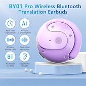baratos Auriculares de Telefone &amp; Escritório-BY01 Fone de ouvido sem fio True TWS Gancho para Orelha Bluetooth 5.3 Estéreo O som ao Redor Cancelamento de ruído ambiental ENC para Apple Samsung Huawei Xiaomi MI Uso Diário Cooper Caminhada Celular