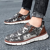 baratos Ténis para Homem-tênis masculino moderno slip-on, malha cinza com sola acolchoada, conforto leve para uso diário