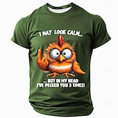 ieftine Tricouri cu imprimeu animal-Bărbați Animal Amuzant Tricou Manșon scurt Tricou Tipărire 3D Stil Nautic Cămașă Modă Exagerat Zilnic Petrecere Stradă Casual Negru Roșu-aprins Albastru piscină Vară Primăvară Toate Sezoanele