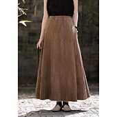 cheap Bottoms-Retro Vintage Medieval Skirt Women&#039;s Masquerade Casual Daily Adults&#039; Skirt
