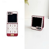 cheap Samsung Cases-Phone Case For Samsung Galaxy Z Flip 7 Z Flip 6 Z Flip 5 Z Flip 4 Back Cover Shockproof Retro PU Leather