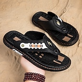 preiswerte Urlaubsandalen-Sportliche Flip-Flops aus Kunstleder für Herren mit sportlichem Logodetail – strapazierfähiges, lässiges Sommerschuhwerk für aktives Tragen