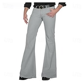 cheap Bottoms-Mens Bell Bottom Jeans Pants 70s Disco Outfits for Men Vintage Flared Jeans