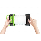 abordables Luces y linternas para acampar-Luces LED solares exteriores linternas de camping solares plegables linternas linternas de mano LED recargables por USB lámpara a prueba de agua y portátil para camping emergencias apagones huracanes