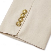 abordables Maillots de plage-Costumes décontractés d&#039;été pour hommes mariages bleu ciel sauge mode quotidienne couleur unie ajustement standard 2 pièces à simple boutonnage deux boutons