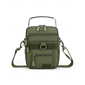 cheap Men&#039;s Bags-Men&#039;s Multifunctional Digital Camouflage Shoulder Bag with Multiple Pockets - Tactical Style for Outdoor Enthusiasts Hiking, Traveling and Daily Use White Black Green