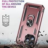 abordables Carcasas iPhone-Funda para iPhone 16 Pro Max Plus iPhone 15 Pro Max Plus iPhone 14 13 12 11 Pro Max Plus Carcasa trasera con soporte magnético antichoque retro TPU PC