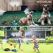 cheap Kiddie Pools-Standing Spray Cooling System Outdoor Spray CCooling Dedusting Garden Portable Sprinkler