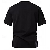 billiga Casual T-shirts för män-Herr T-shirt T-shirts Kortärmad tröja T-tröja Kortärmad V-slits Sommar Slät Mode Designer Grundläggande Klassisk Semester Gata Utekväll Svart Vit Ljusgrå Topp t-shirt för män