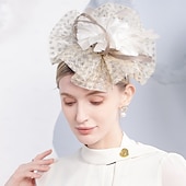 voordelige Fascinators-hoeden sinamay schotelhoed hoge hoed sinamay hoed bruiloft cocktail elegante bruiloft met veren splicing hoofddeksel hoofddeksel
